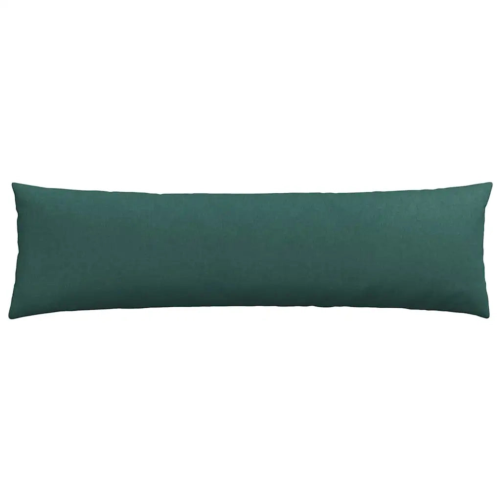 Cuscini da Divano 2 pz-Set di 2 Cuscini per Sofa Verde Scuro 145 x 40 cm Tessuto