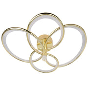 Plafoniera moderna oro 4 anelli LED 40W Azina Light Prestige