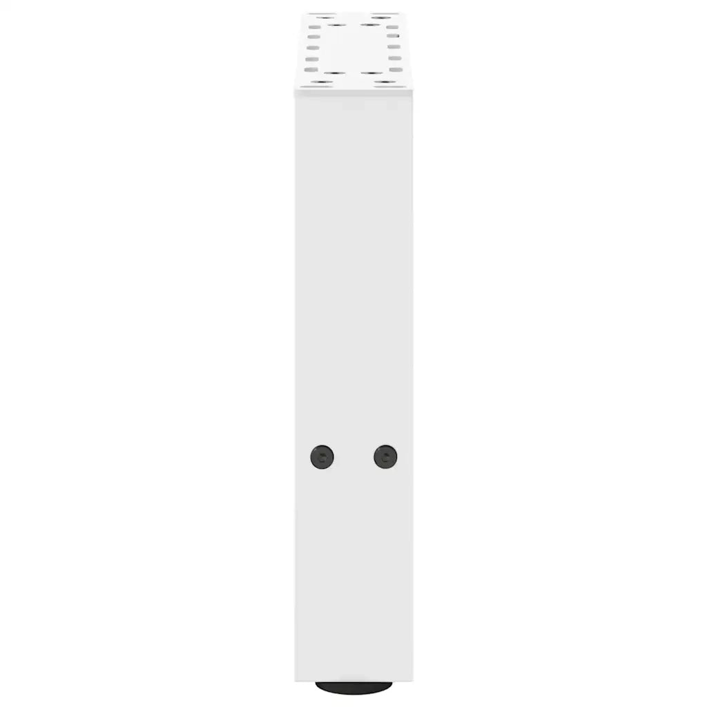 Gambe per Tavolino da Caff¨¨ Bianche 2 pz | Piede del tavolo 30x(30-31) cm Acciaio