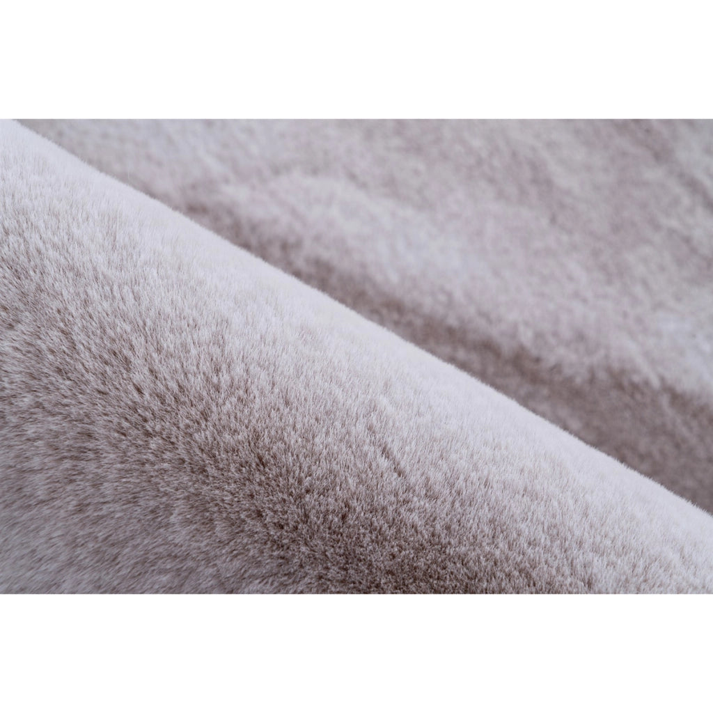 Tappeto moderno Saika 100 morbido rosa e bianco