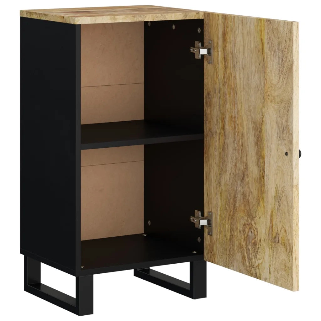 Credenza con Anta-Buffet-Armadio da cucina 40x31x75 cm in Legno Massello di Mango