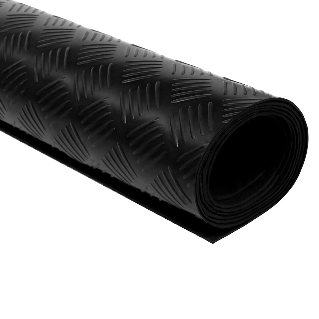 Tappeto per pavimento Nero 1 x 2 m Gomma