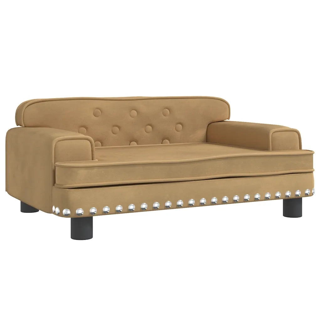 Divano | Divano da soggiorno | Sofa per Bambini Marrone 70x45x30 cm in Velluto