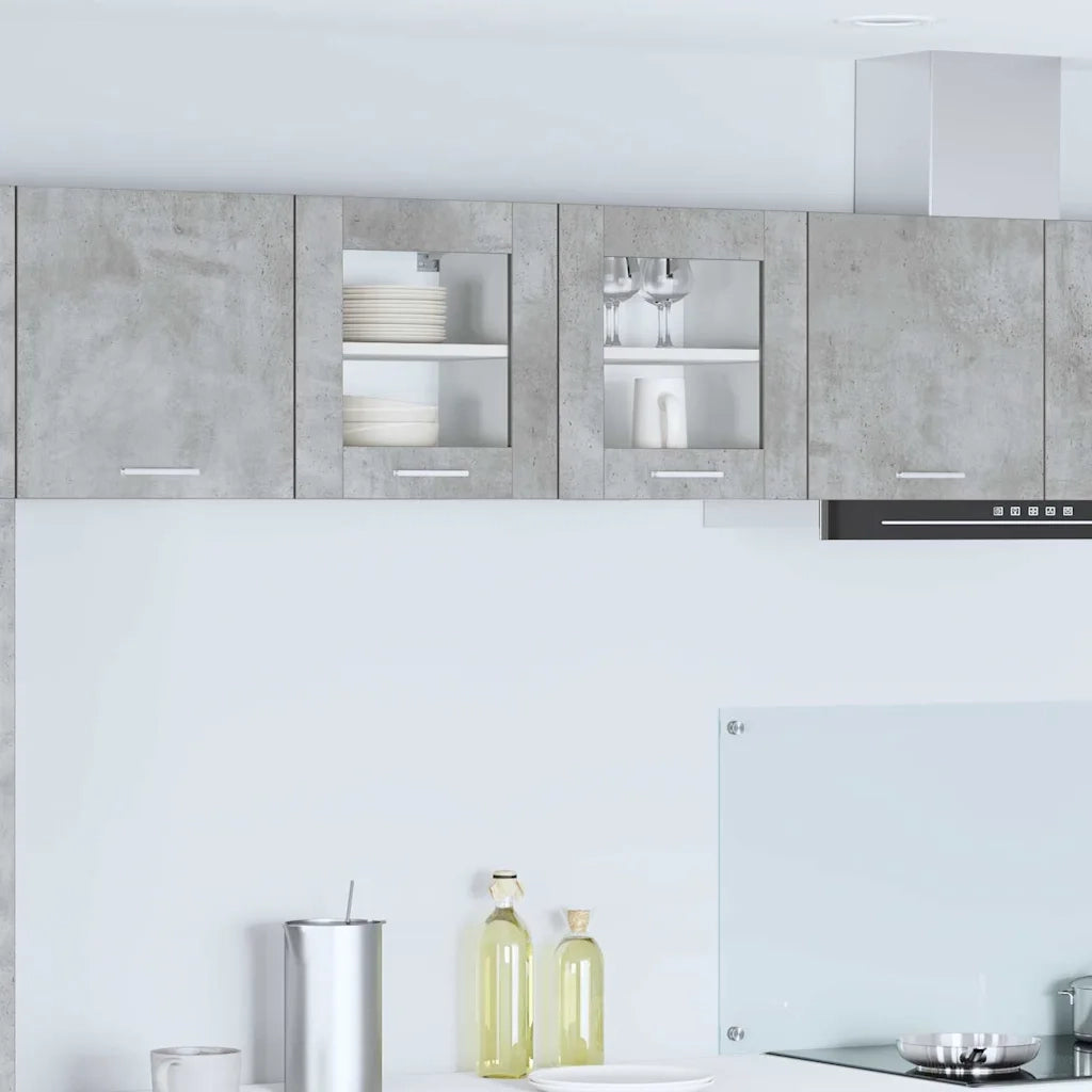 Armadio pensile | Mobile da Cucina Riga 2 pz Grigio cemento 40 x 31 x 40 cm