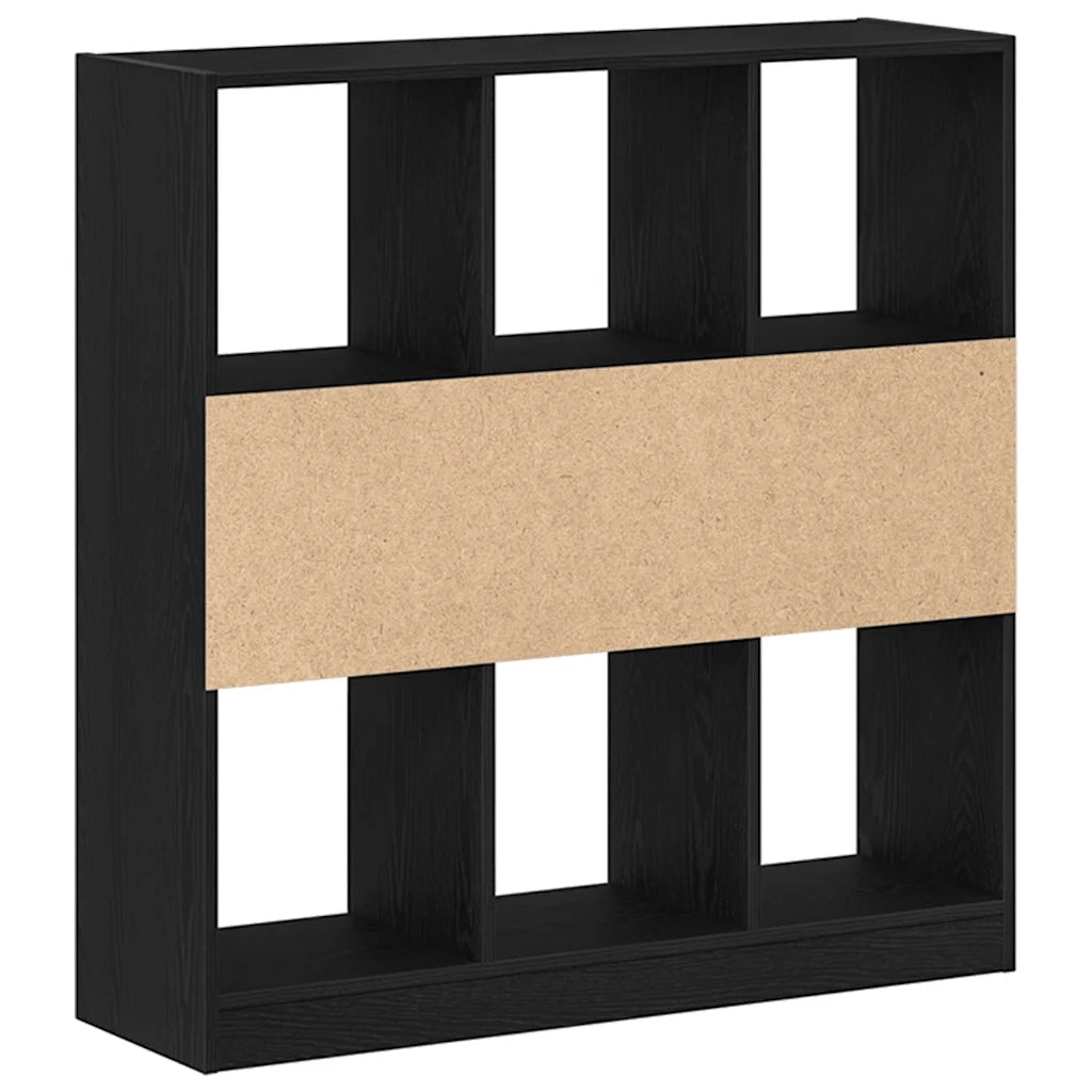 Libreria Rovere Nero 97,5x29,5x100 cm in Legno Multistrato 862403