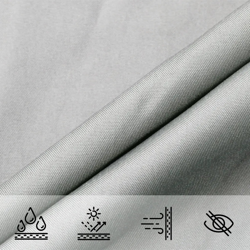 Vela Parasole | Telo Ombra | Vela da ombra Grigio Chiaro 7x7 m 100% Poliestere Oxford