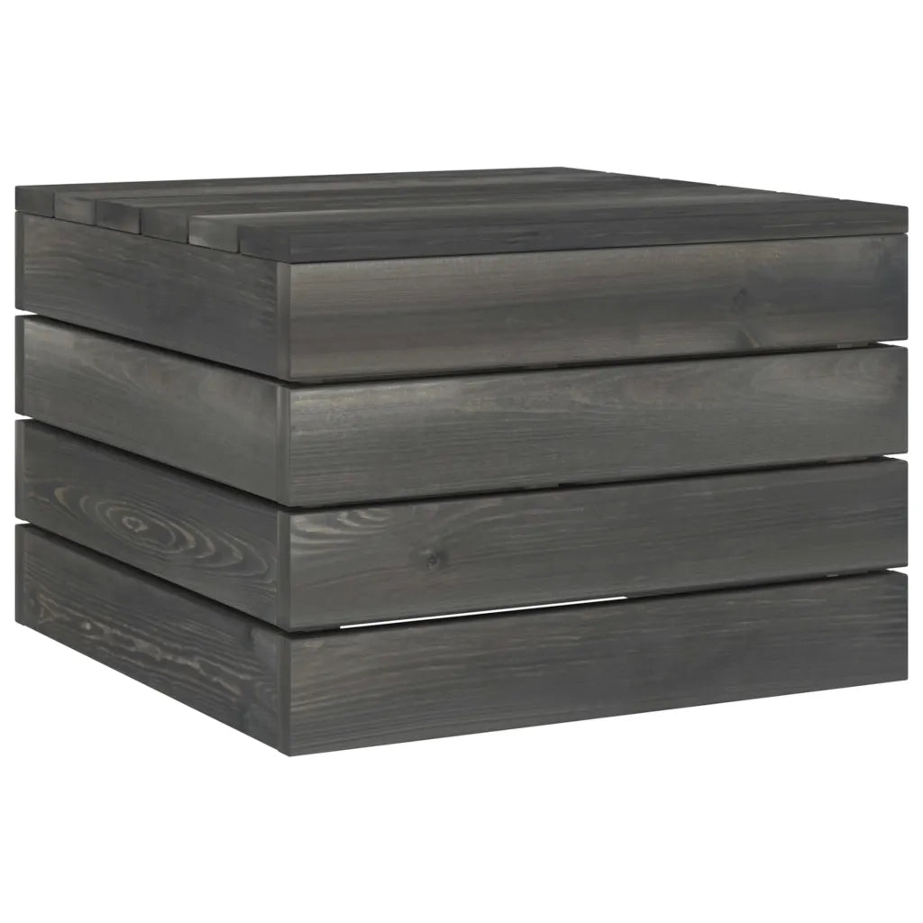 Set Divani da Giardino su Pallet 2 pz | Set Salotto da Giardino con Cuscini Massello Pino