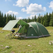 Tenda Capanna con tetto Verde 8 persone Poliestere e Acciaio 42028587