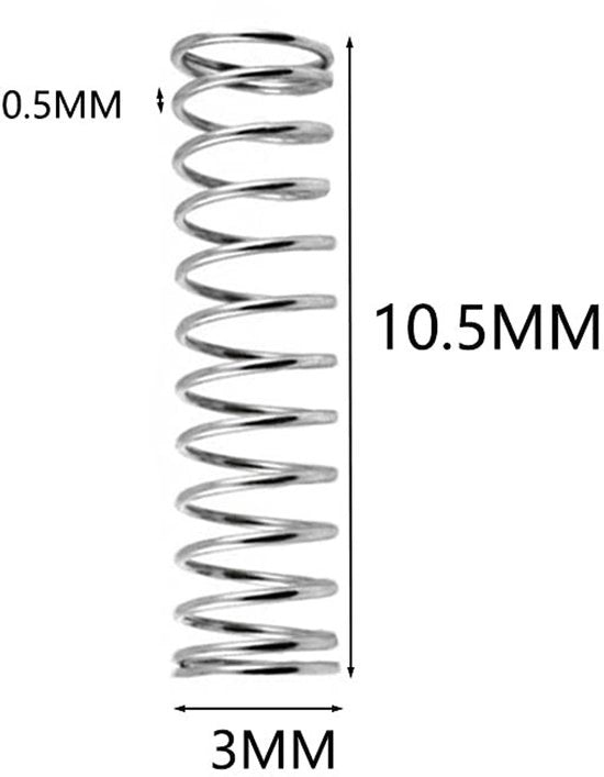 Drukklemballen in RVS - 50 pezzi - Micro Kleine Drukveren - Diametro del filo 0,5 mm - Accessori per fai da te stesso - Facili da utilizzare - Drukklembal