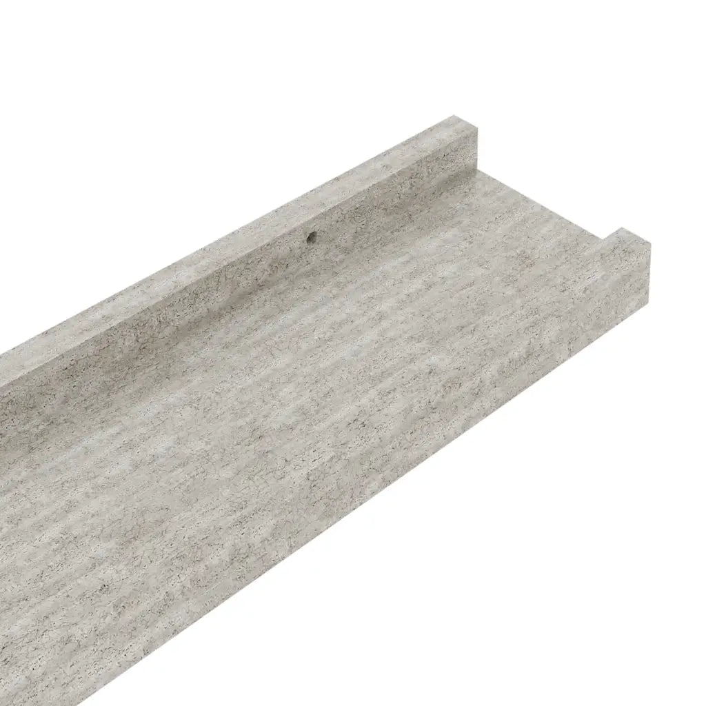 Mensole da Parete 2 pz Grigio Cemento 40x9x3 cm 326699