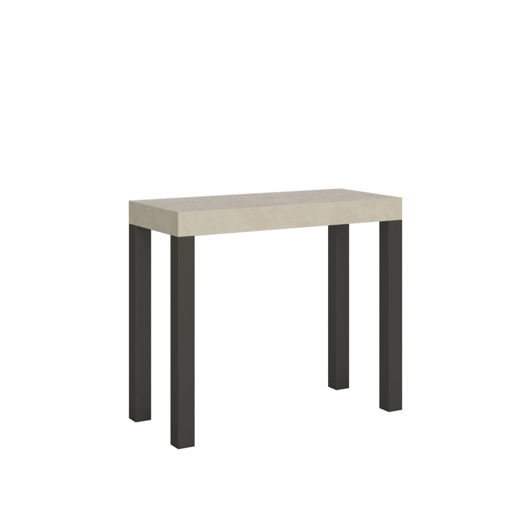 Consolle Allungabile 90-300x40x77 cm Everyday Cashmere Telaio Antracite