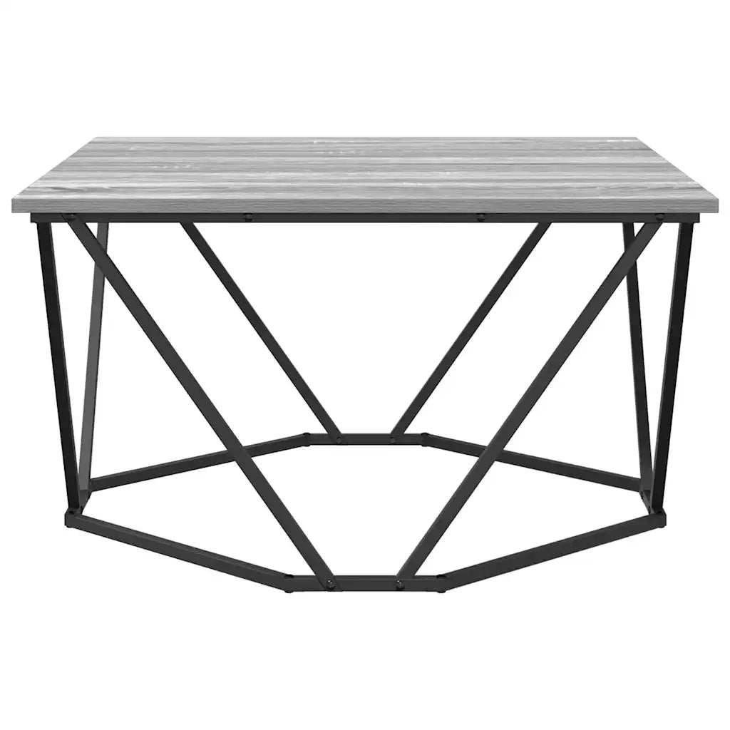 Tavolino da Salotto-Tavolino da soggiorno-Tavolo Grigio Sonoma 80 x 80 x 45 cm