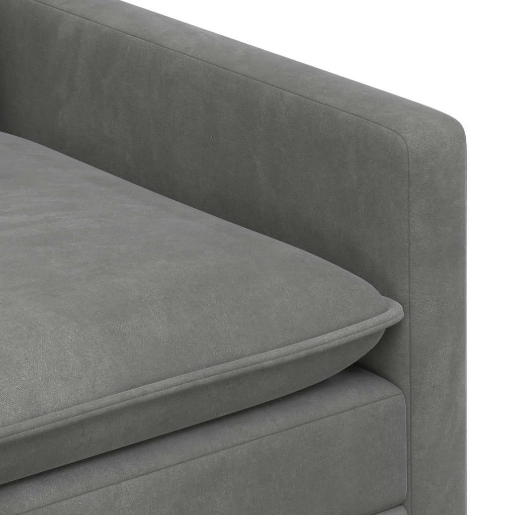 Divano | Divano da soggiorno | Sofa Grigio scuro 156 x 81 x 87,5 cm Velluto