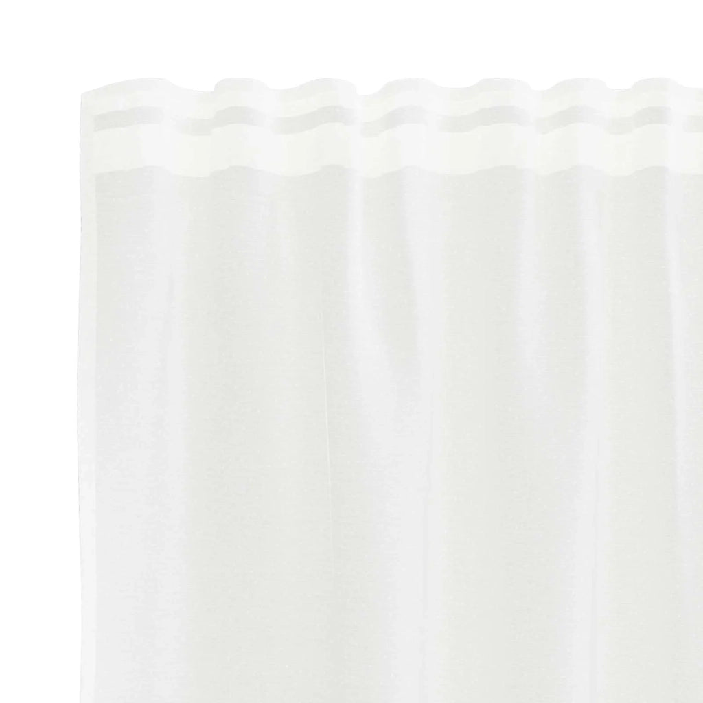 Tenda in Pizzo con tende Bianco 140 x 750 cm Poliestere 4107946