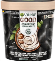 GARNIER GOOD TINTA CAPELLI 2.0 NERO COLORAZIONE PERMANENTE SENZA AMMONIACA 90% NATURALE
