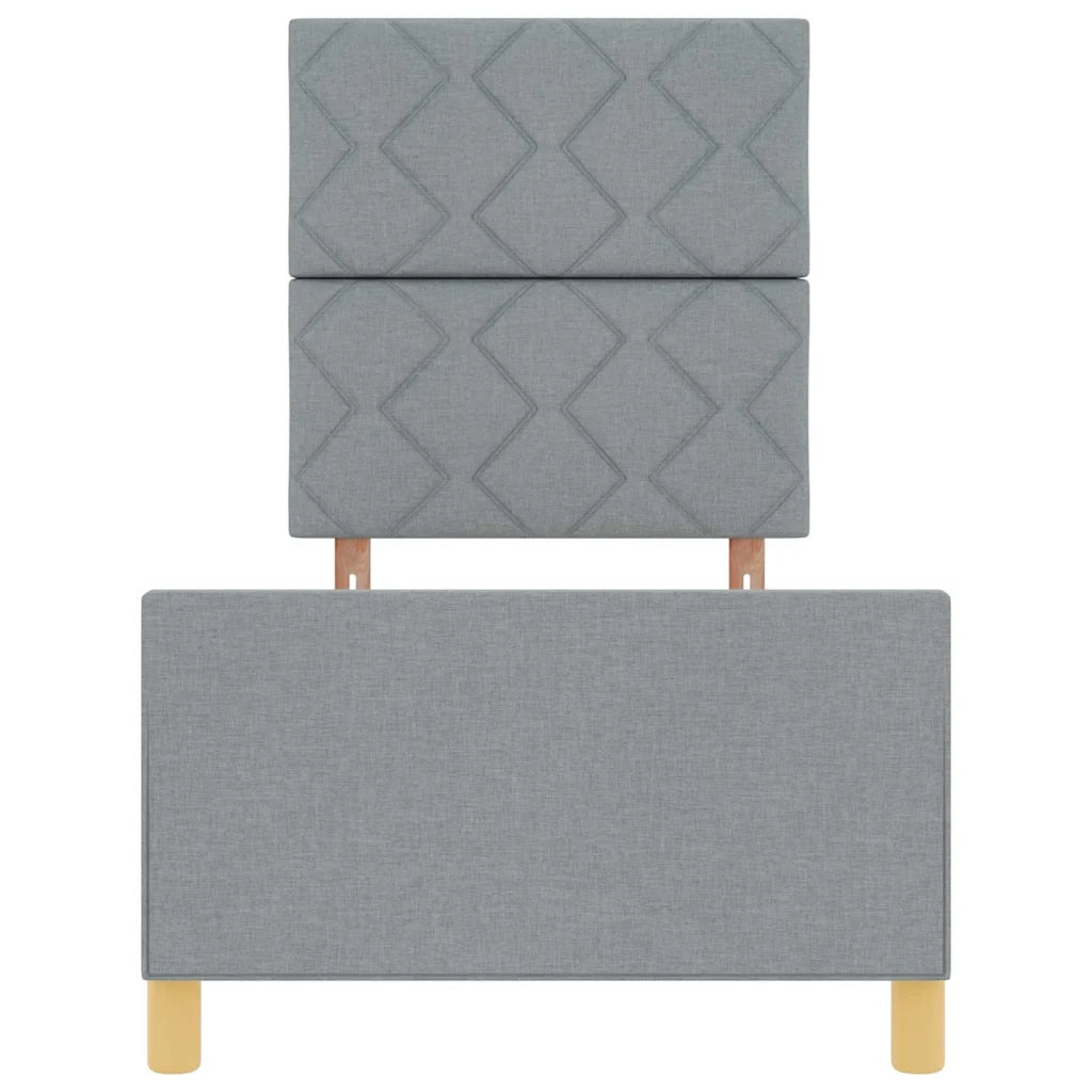 Struttura del letto Grigio chiaro 80 x 200 cm Tessuto 3344760
