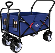 Carrello Bolder - Carrello Opnebbio - Carrello per Spiaggia - Ruote Sterzo - Multiangolazioni - Carrello per Spiaggia Portatile
