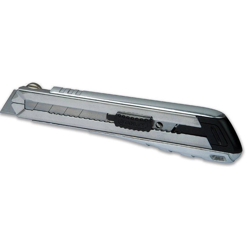 Stanley 0-10-820 Taglierino Nero, Acciaio inox Taglierino a lama retrattile