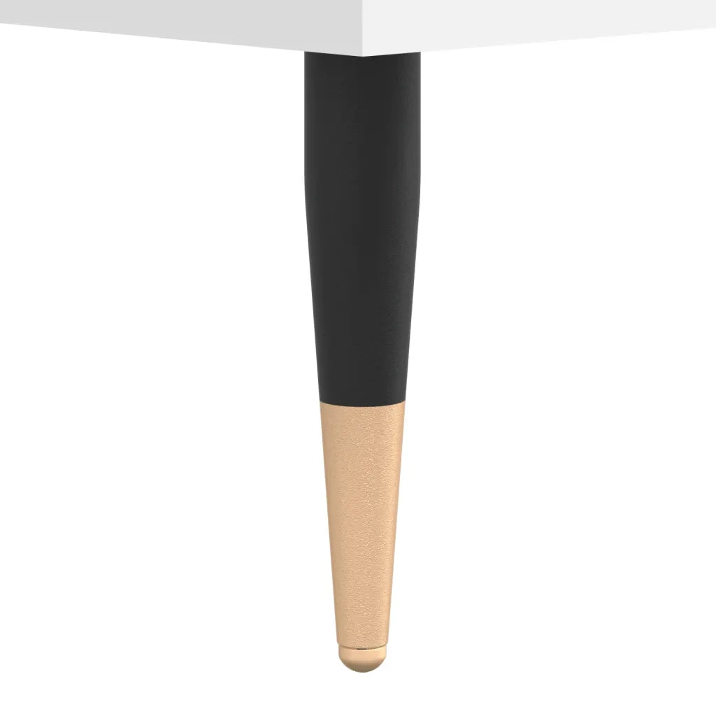 Set di 2 Comodini | Armadio da Notte | Mobiletto da notte Bianchi 40x35x50 cm in Legno Multistrato