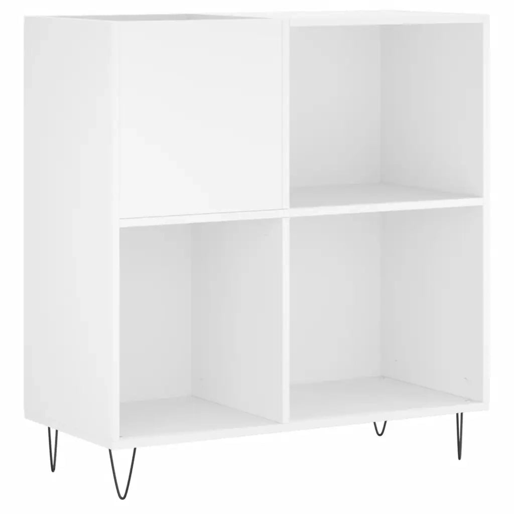 Mobile Porta Dischi Bianco 84,5x38x89 cm in Legno Multistrato CFW2224293