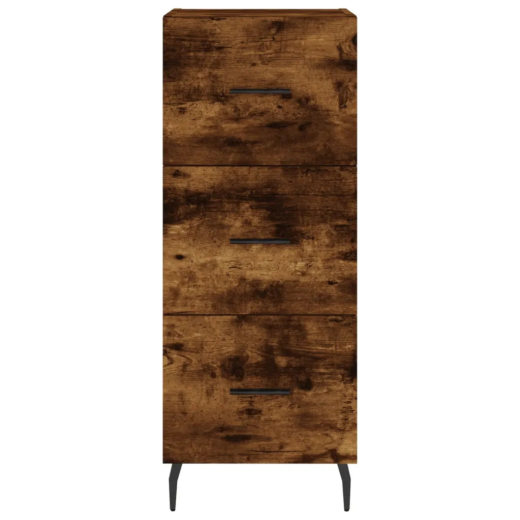 Credenza-Buffet-Armadio da cucina Rovere Fumo 34,5x34x90 cm in Legno Multistrato 639704