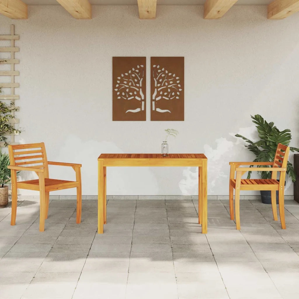 Set da Pranzo per Giardino 3 pcs Marrone 3375662