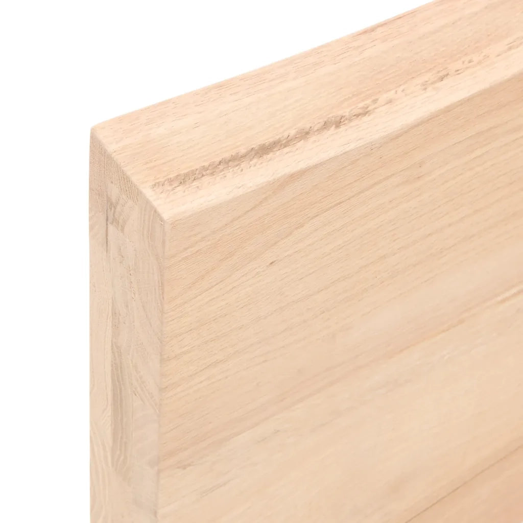 Piano Bagno 60x40x(2-6) cm in Legno Massello Non Trattato 3156010