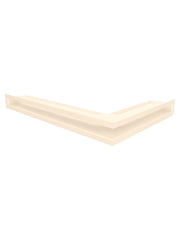 Griglia di ventilazione Angolare per camino 60x600x400 - Loft Angle sinistra crema