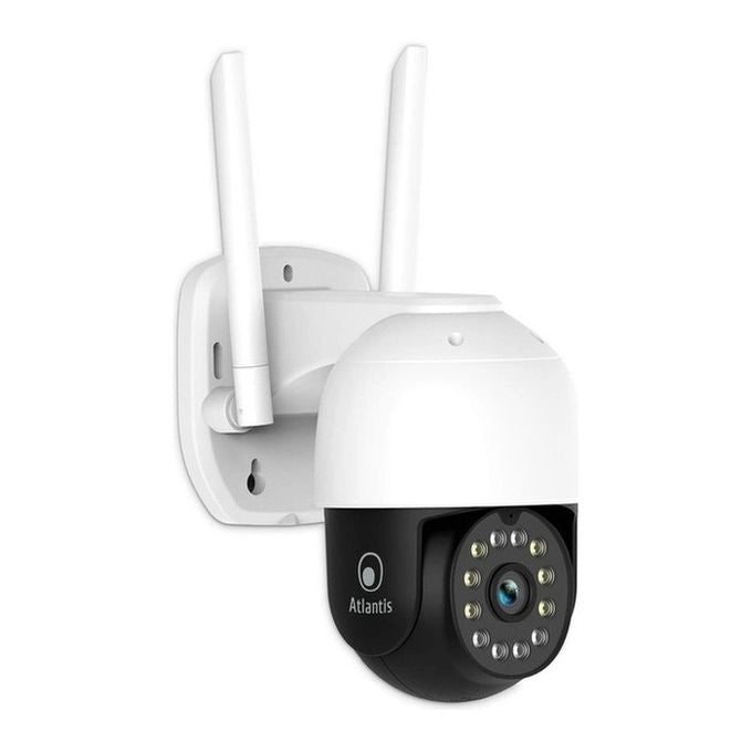 Atlantis Land A14-SC970-PT SmartCam Telecamera IP Motorizzata Outdoor 4MP 1440p Wi-Fi IP64 Audio 2 vie MicroSD 128GB colore Bianco
