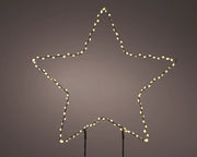 Luce da giardino a pianta Micro LED stella fissa per esterni L 0.6 x Ø 38 cm