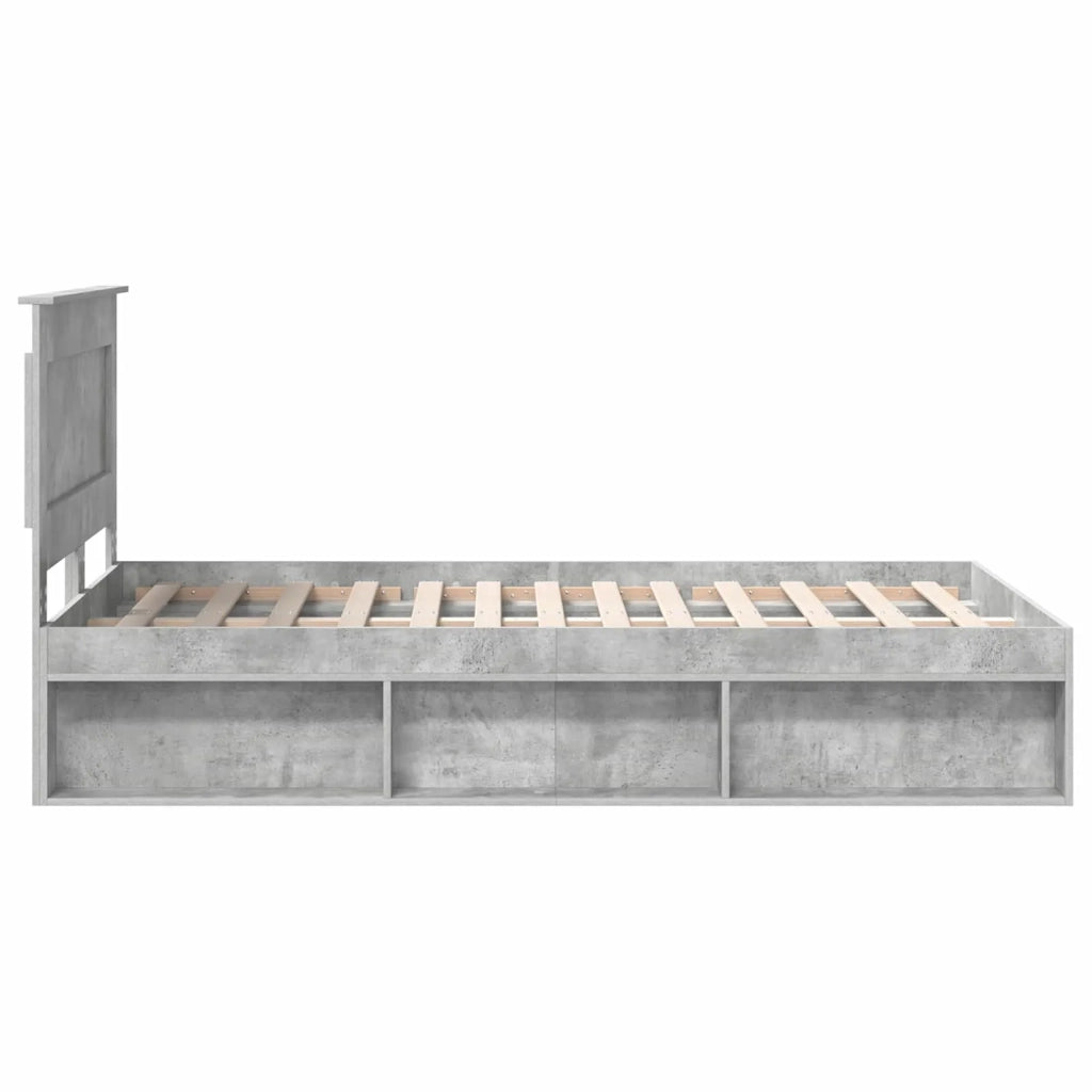 Struttura del letto-Giroletto-Rete del Letto Calcestruzzo 120 x 190 cm Pino massello 655372