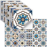24 pezzi di adesivi per piastrelle autoadesivi vinili impermeabili per piastrelle di cucina, bagno e camino, decorazione per parete, HZ-38, 15 x 15 cm