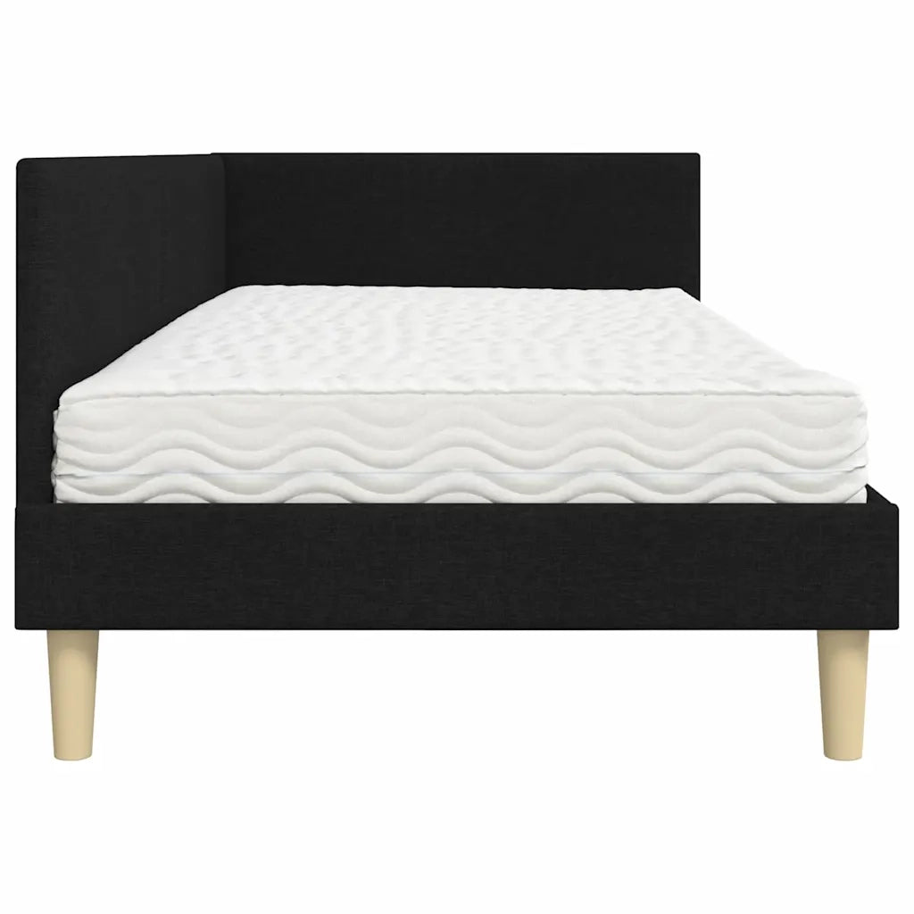 Struttura Letto Angolare con Materasso 2 pcs Verde Tessuto 3393727
