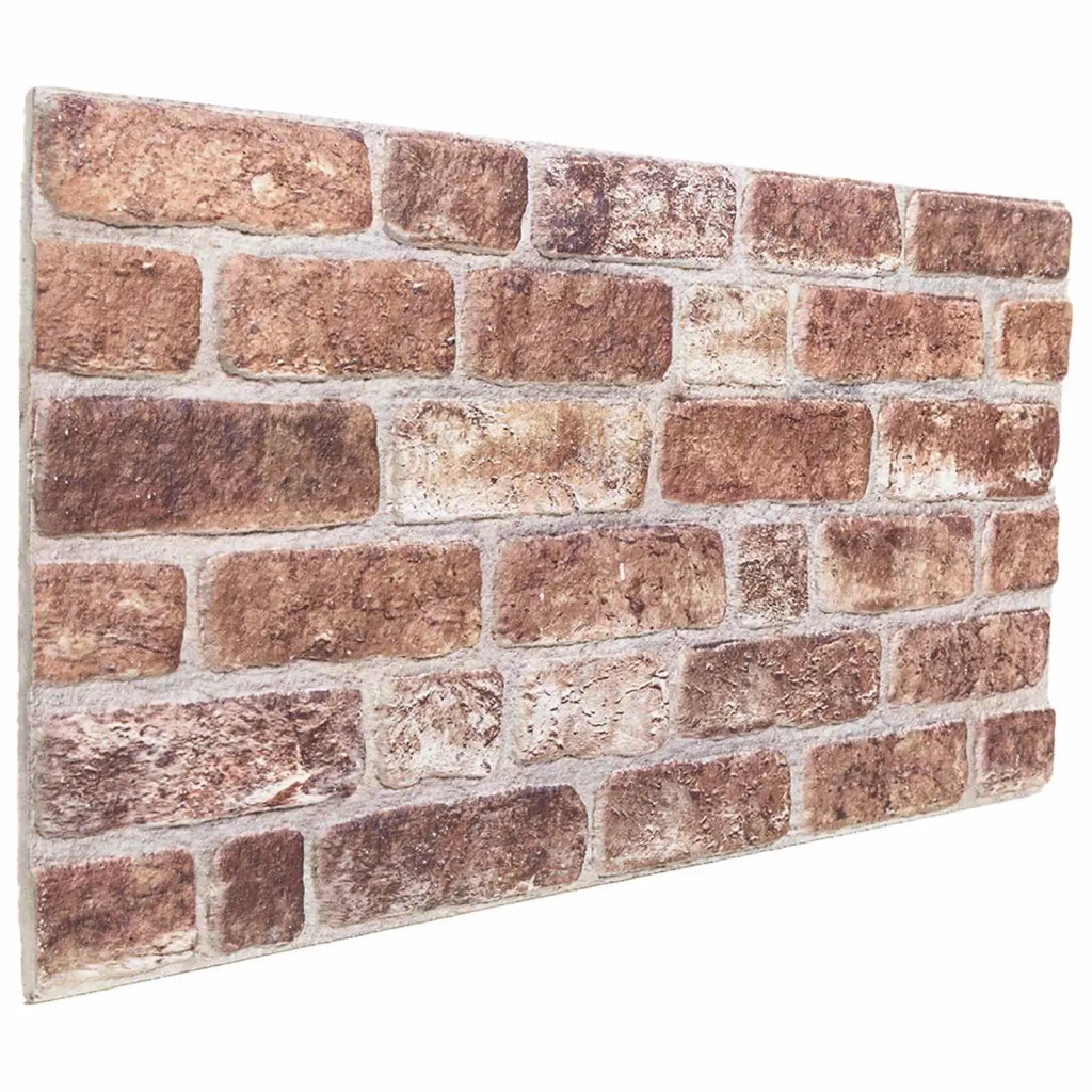 Pannelli da parete 10 pcs Marrone 100 x 50 cm Schiuma EPS 42046098