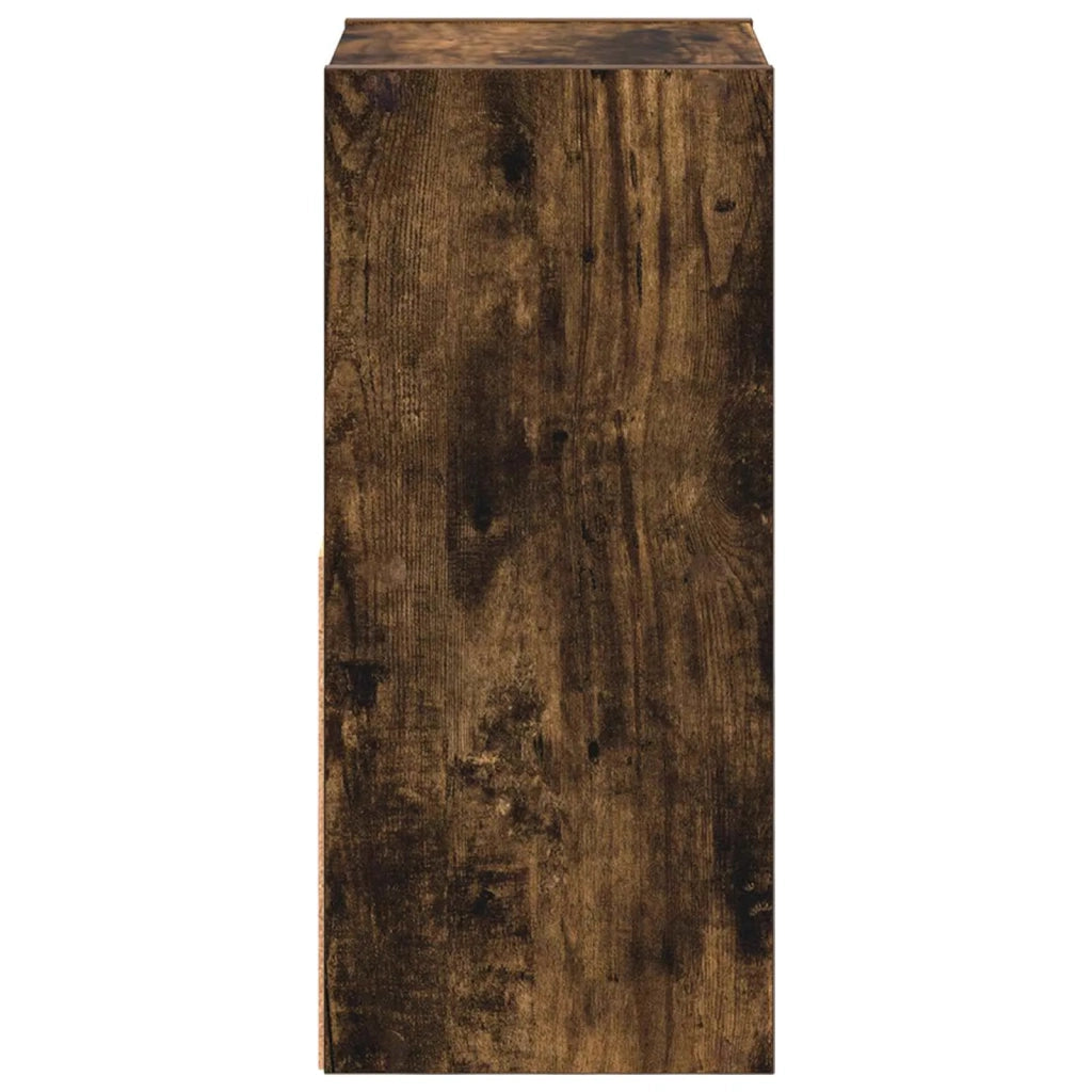 Comodino con cassetto 2 pcs Rovere fumé 25,5 x 22 x 49,5 cm 8000605