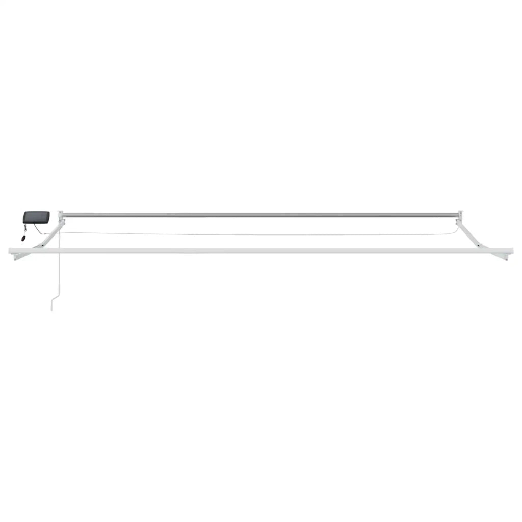 Tenda retrattile manuale con LED Borgogna e Bianco 4 × 3 m 3419289
