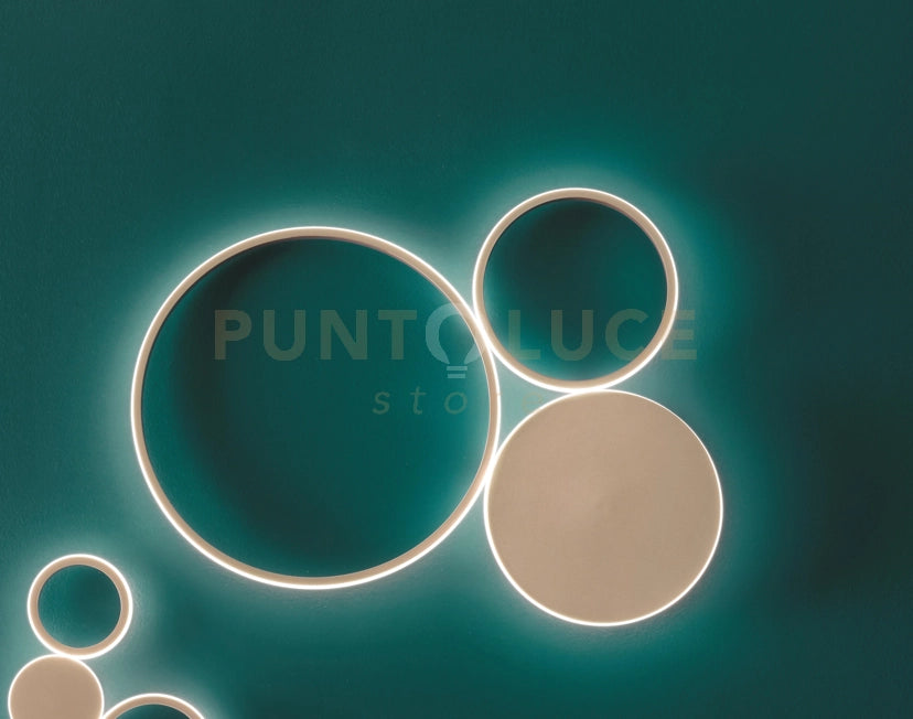 PLAFONIERA POIS ORO 4000k 3644lm 42w DIMMERABILE L.64CM