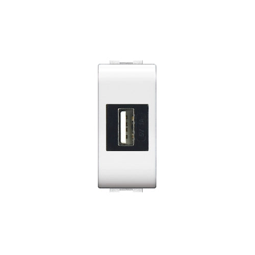 ALIMENTATORE DA INCASSO USB 'MYLIFE' Bianco - EC ELETTROCANALI