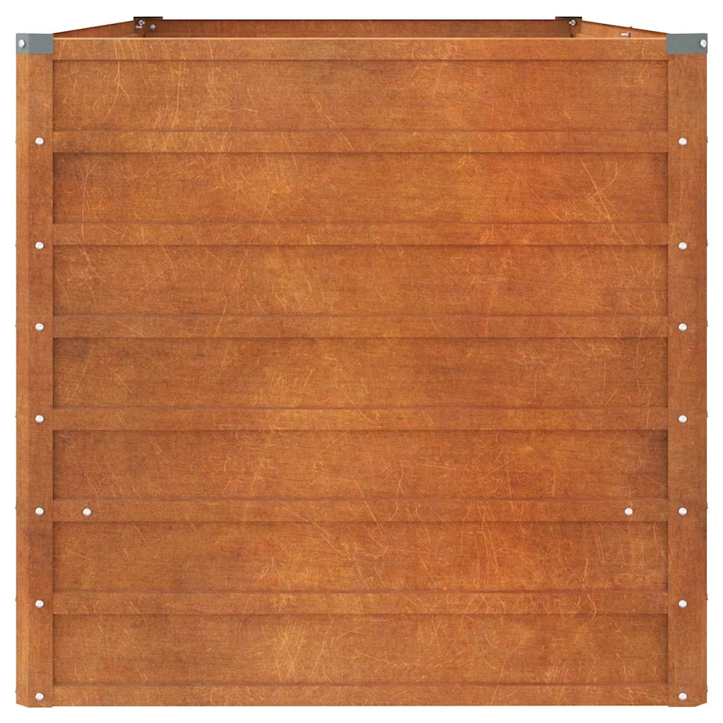 Fioriere | Cassetta per fiori | Letto Rialzato da Giardino Ruggine 160x80x77 cm Acciaio Corten