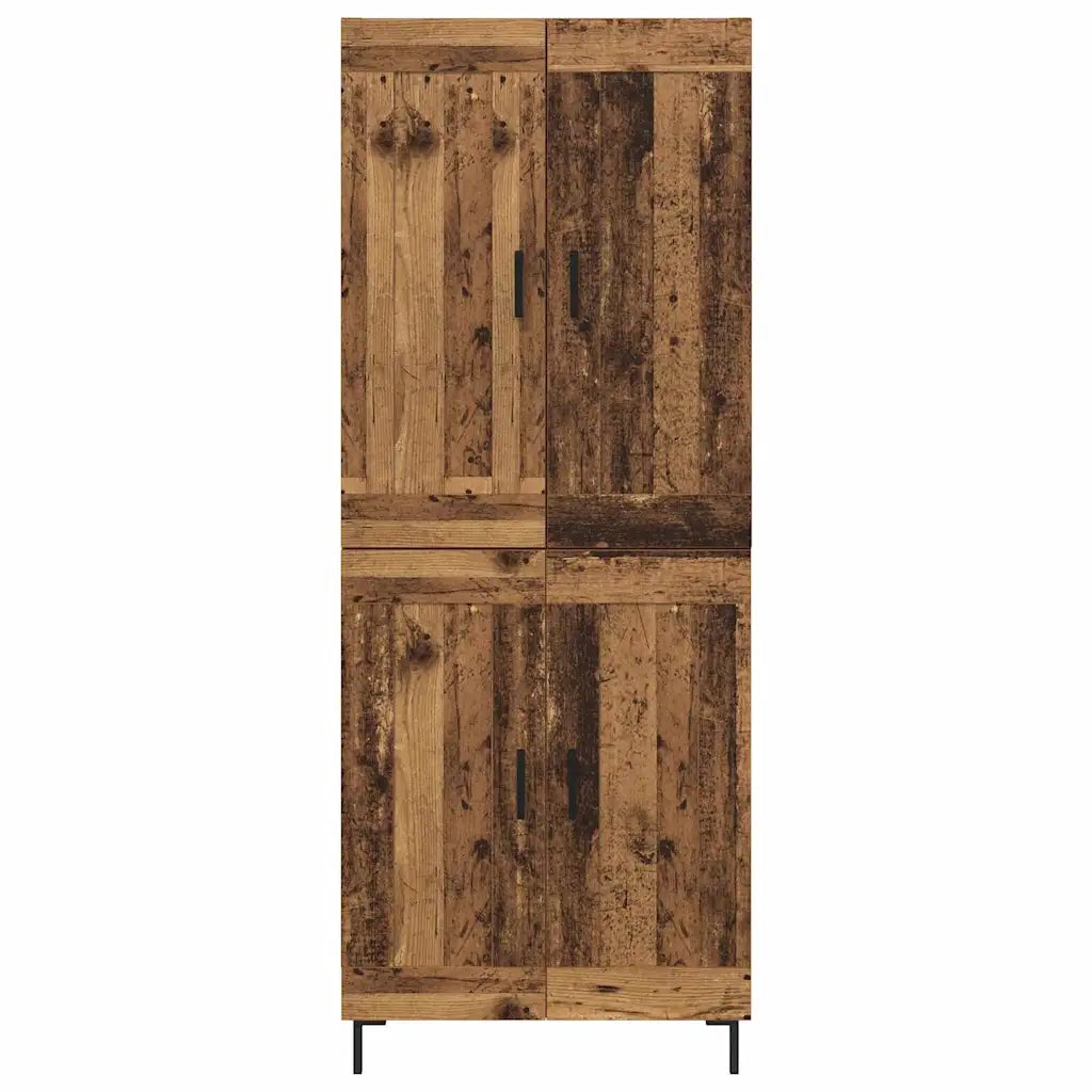 Credenza 2 pz | Madia | Buffet da pranzo | Armadio da pranzo Legno vecchio Legno multistrato