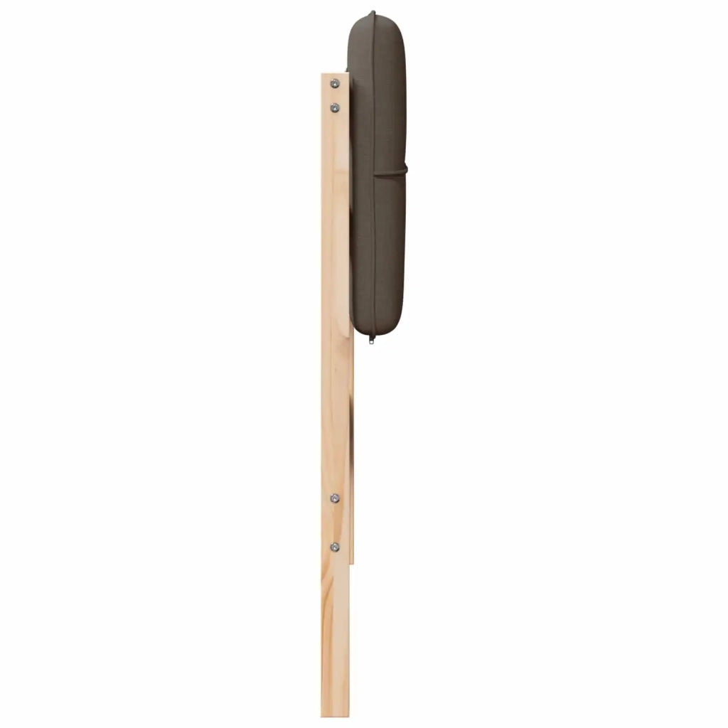Testiera | Testata imbottita Marrone e taupe 75 cm Pino massello