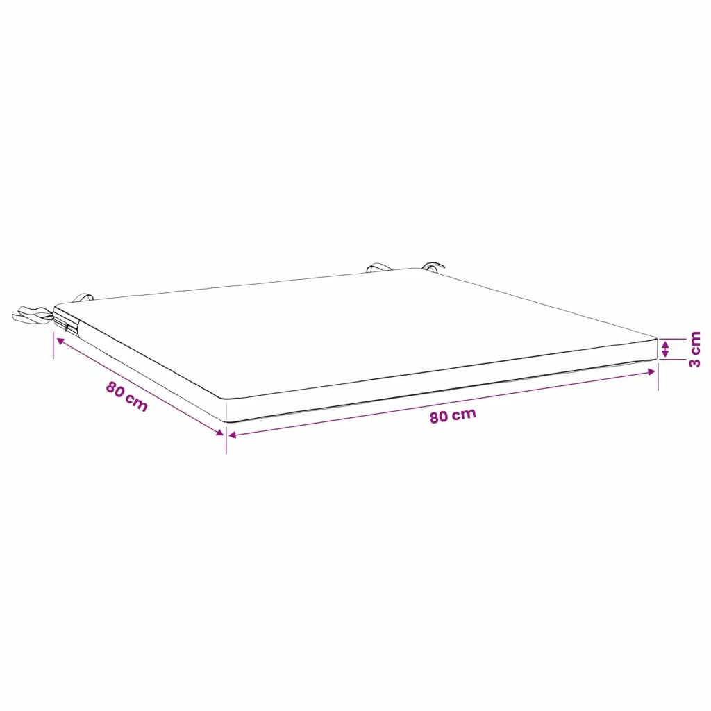 Cuscini per Sedia in 4 Pezzi SOEST 4 pz 100% Poliestere 944952