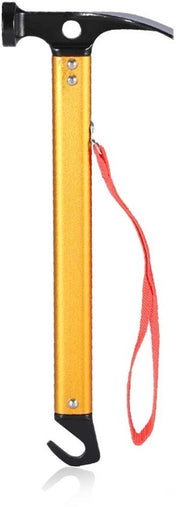 Tenthamer in Legering di Alluminio - Resistente al Colpo - Leggero - Per Camping - Con Corda - 30,5 x 11 cm