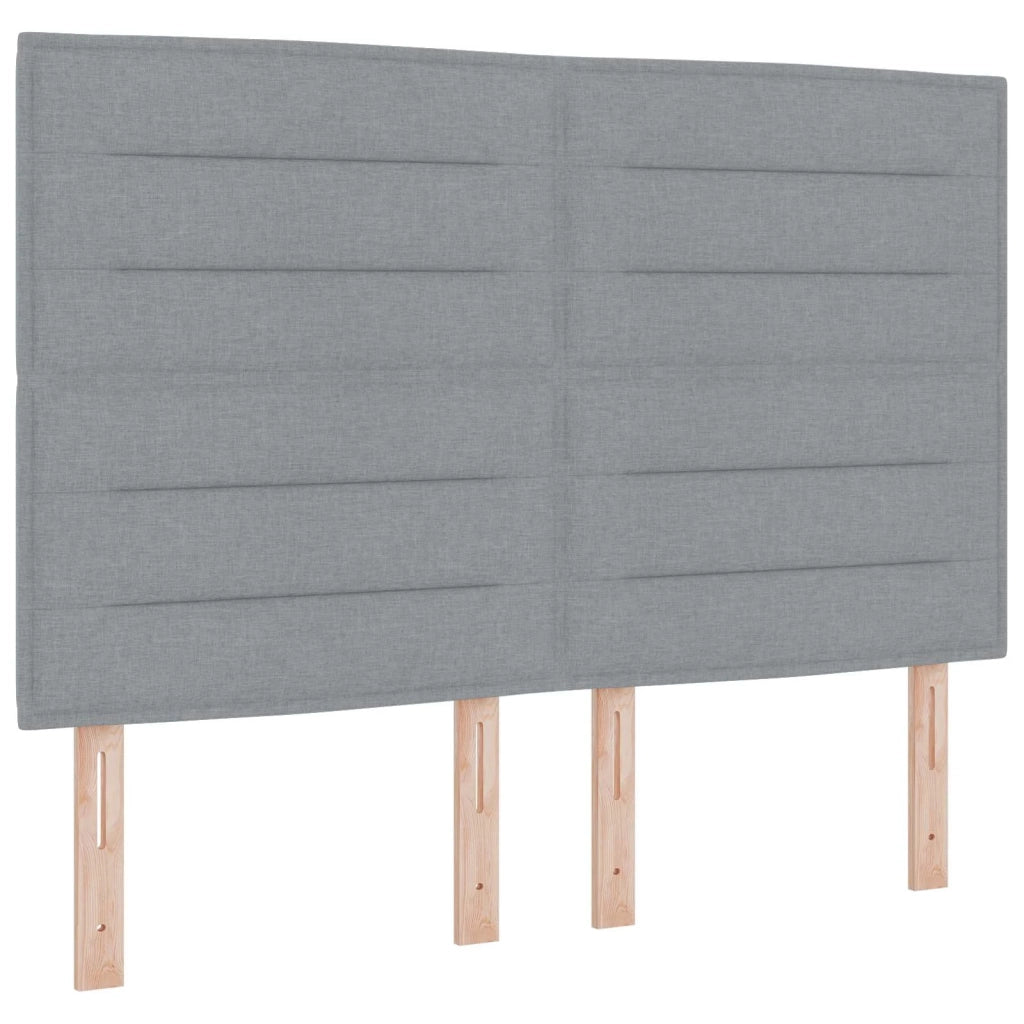 Letto box spring con materasso Grigio Chiaro 140 x 190 cm 3453872