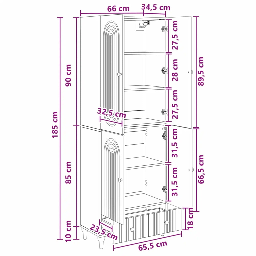 Set di armadi 2 pz Legno ingegnerizzato 3416436