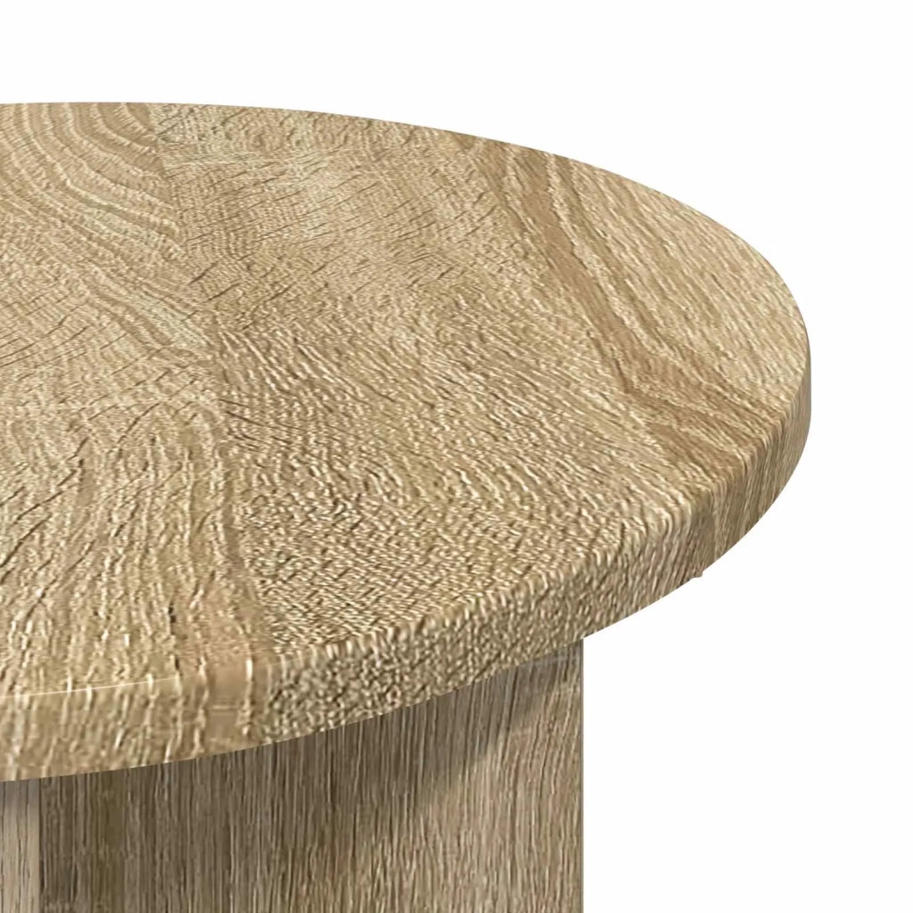 Tavolo laterale 2 pz Rovere Sonoma Ø 39 x 38 cm 8001084