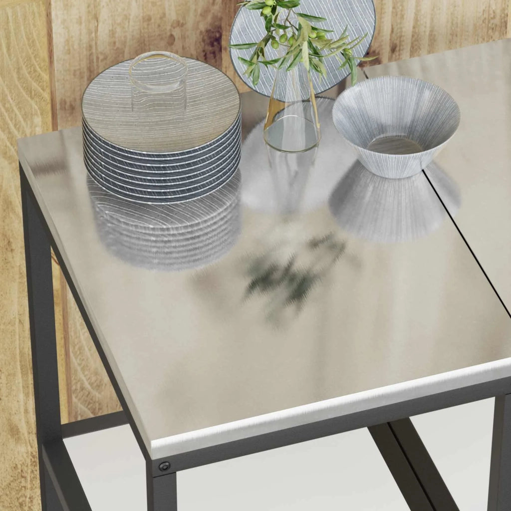 Pensile da cucina | Stoccaggio in cucina HATTEM Bianco 40 x 50 x 92 cm Acciaio