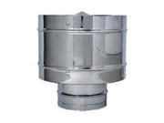 TERMINALE DI SCARICO A BOTTE ACCIAIO INOX AISI 304 MONOPARETE  ø mm.250