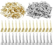 Spille per capelli 100 pezzi - Fermagli a coda di lucertola - Spille metalliche a separazione - Clip per onde - Metallo verniciato - 4,5 x 0,8 cm - Spille per capelli