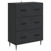 Mobile con Cassetti Nero 66 x 34,5 x 89,5 cm 894836